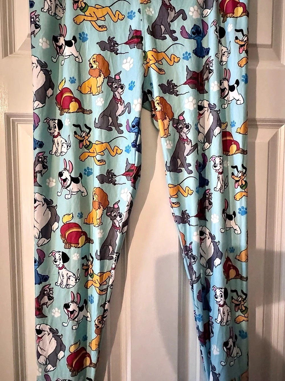 Disney Parks Disney Dogs Stretch Leggings Blue & Multi Large